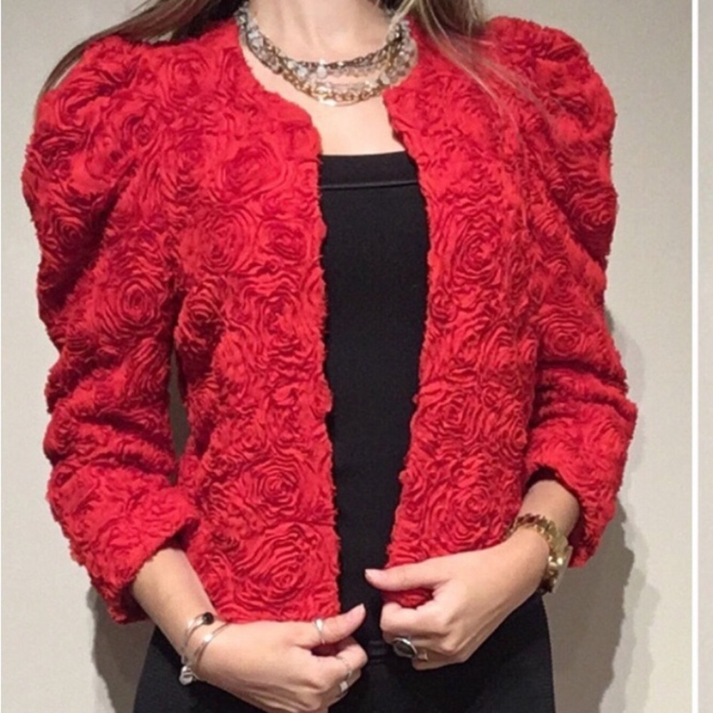 Red rose jacket. H&M garden collection